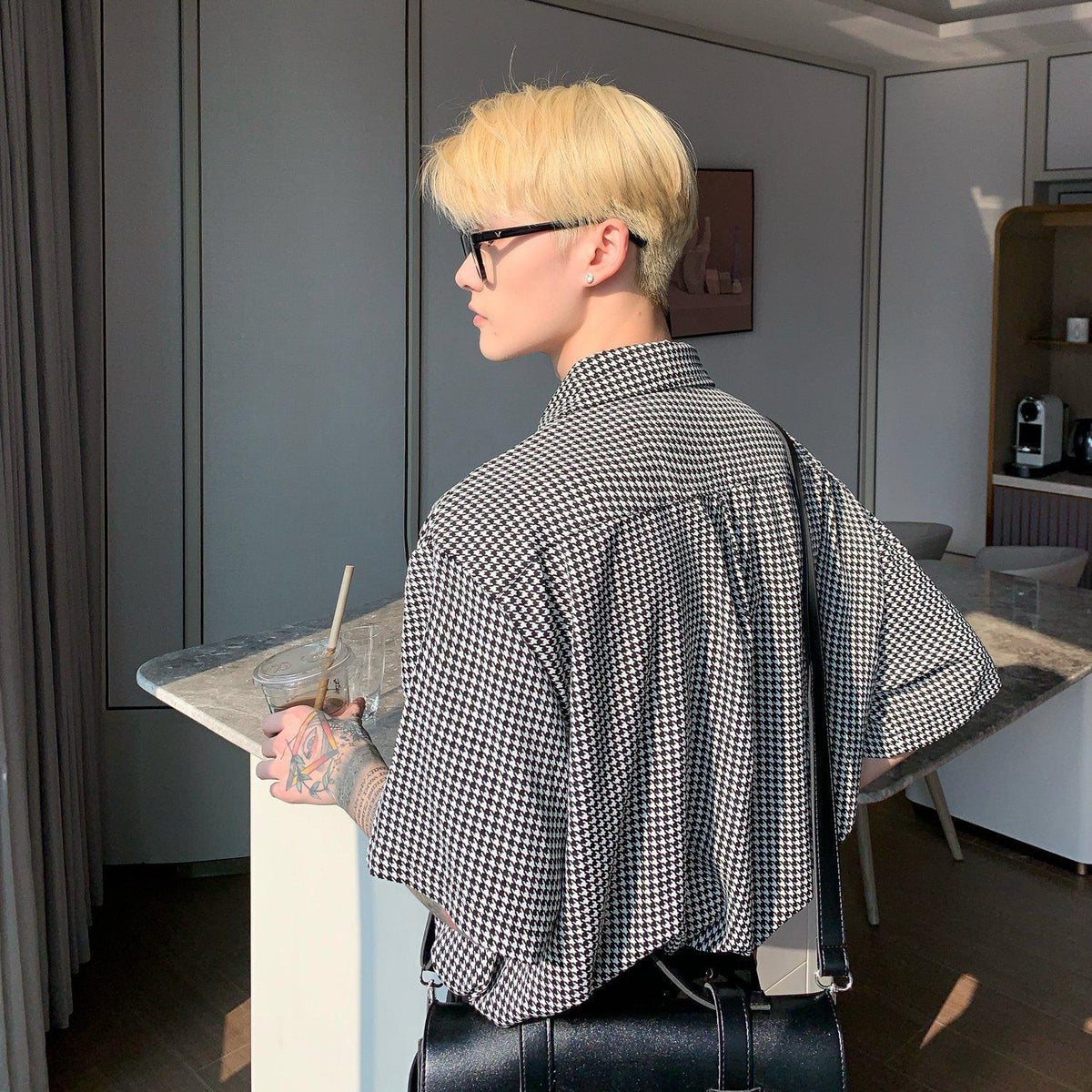 Retro Houndstooth Shirt