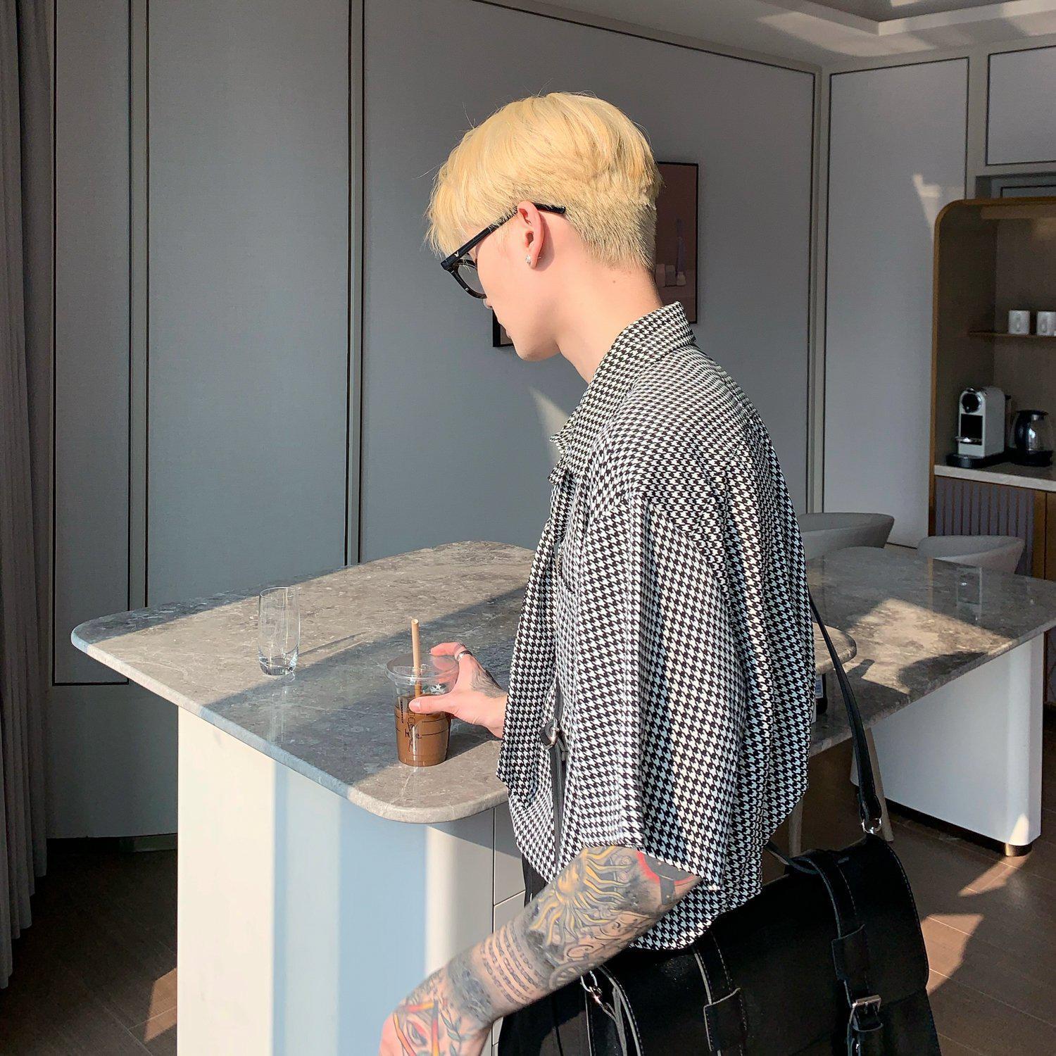 Retro Houndstooth Shirt