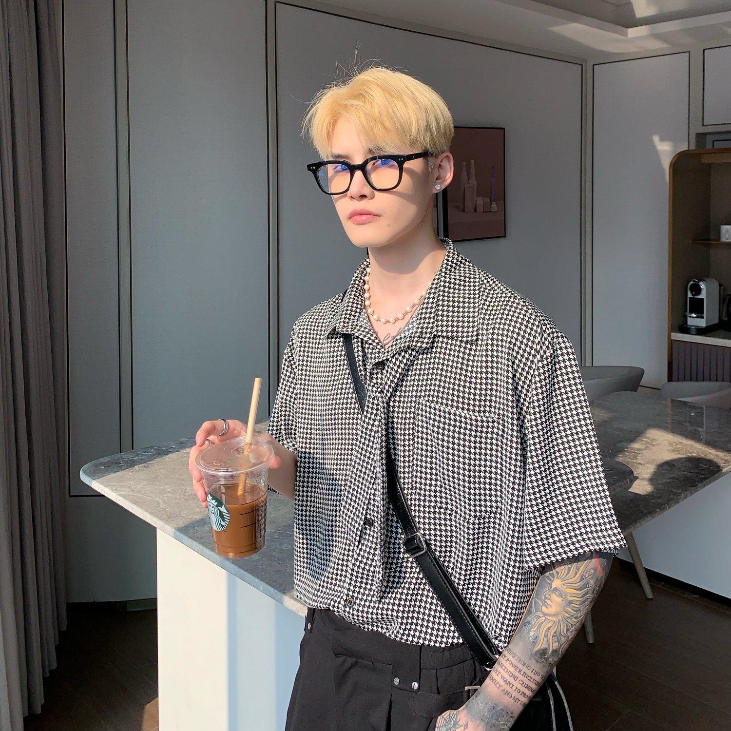 Retro Houndstooth Shirt