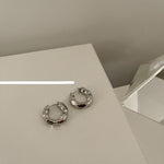 Retro Metal Circle Earrings