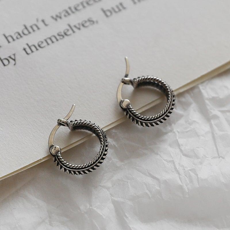 Retro Punk Hoop Earrings