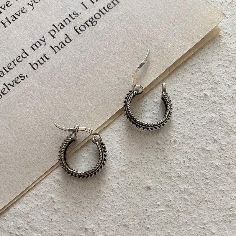 Retro Punk Hoop Earrings