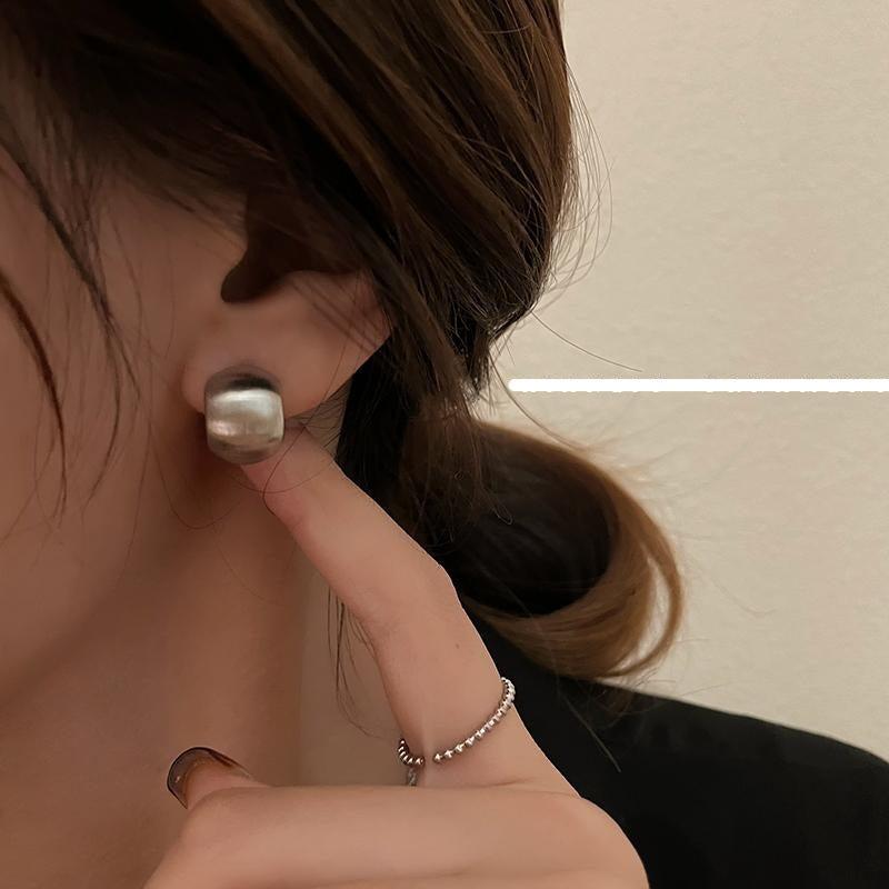 Retro Semi-Circular Earrings