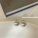 Retro Semi-Circular Earrings