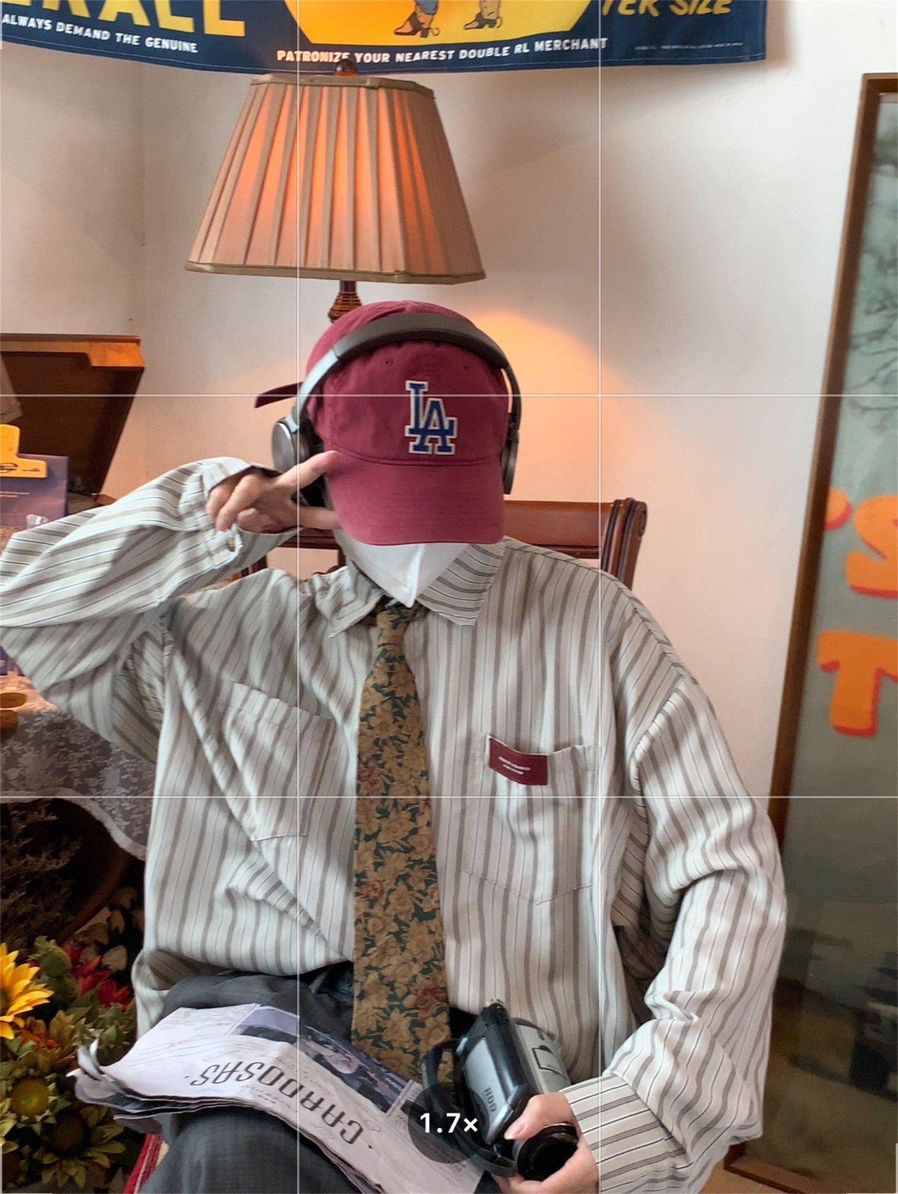 Retro Striped Long Sleeves Shirt