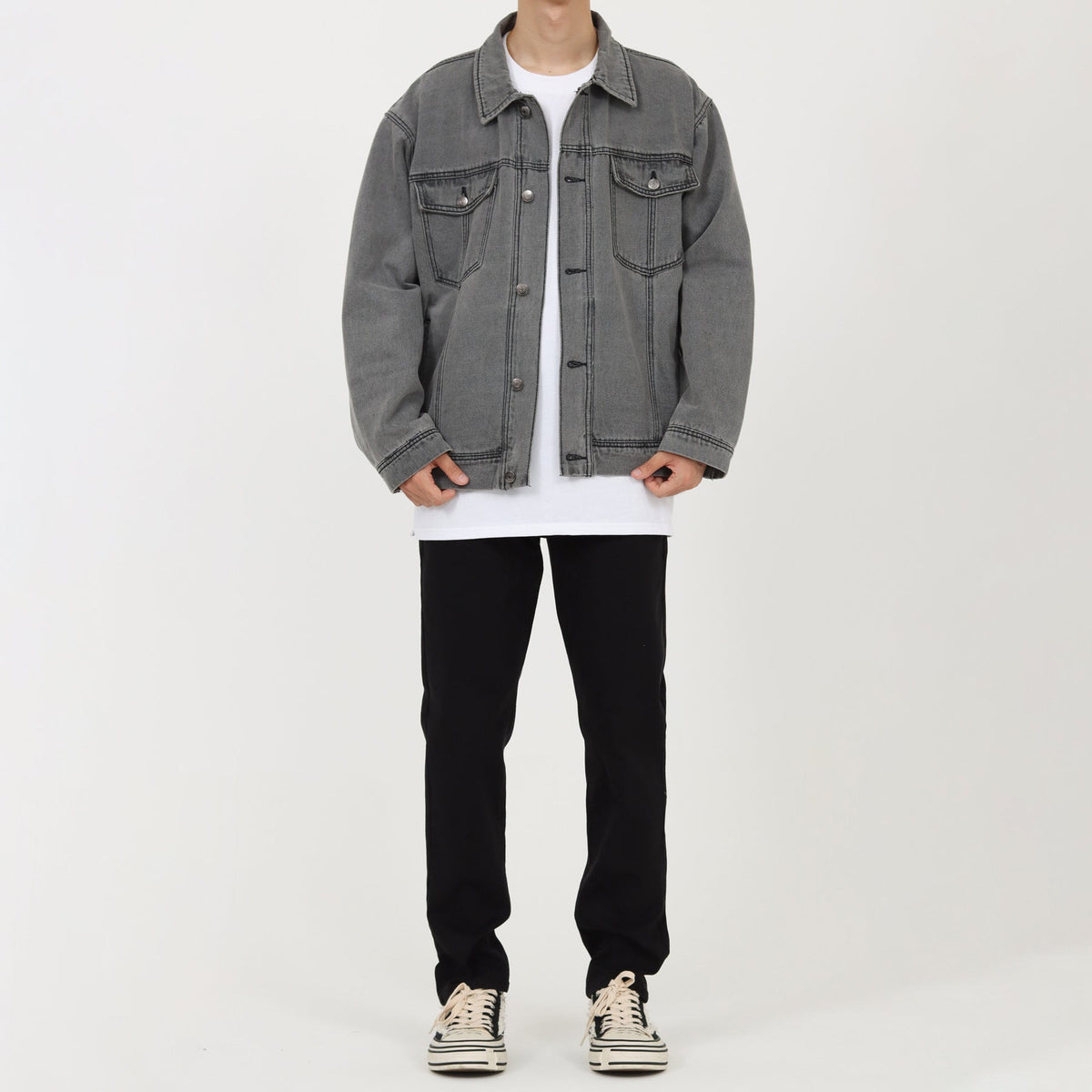 Retro Washed Denim Jacket