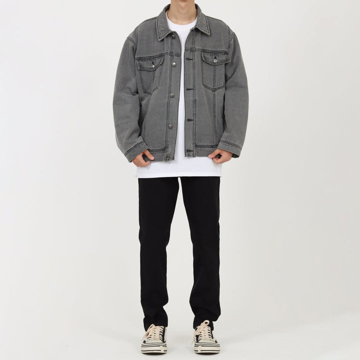 Retro Washed Denim Jacket