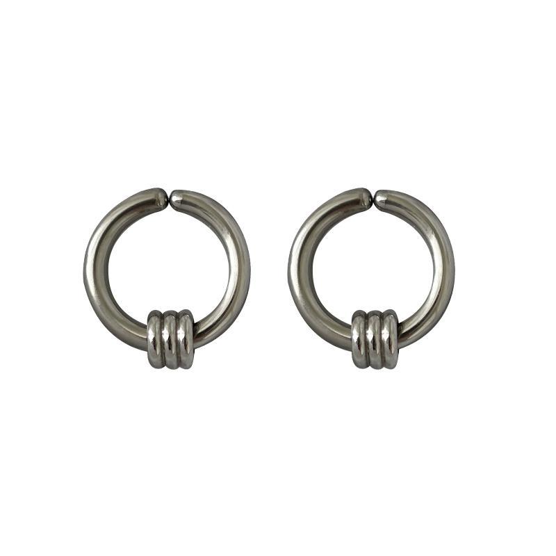 Round Hip-Hop Punk Earrings