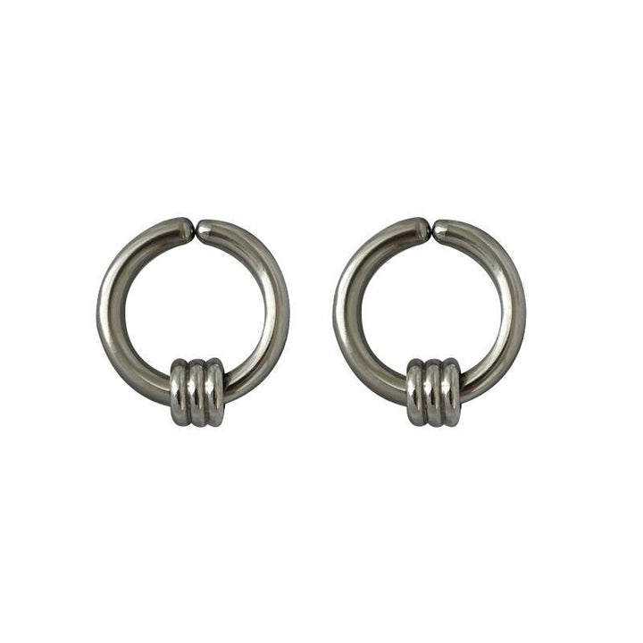 Round Hip-Hop Punk Earrings