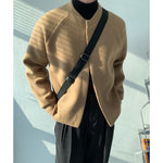 Round Neck Knitted Cardigan Jacket