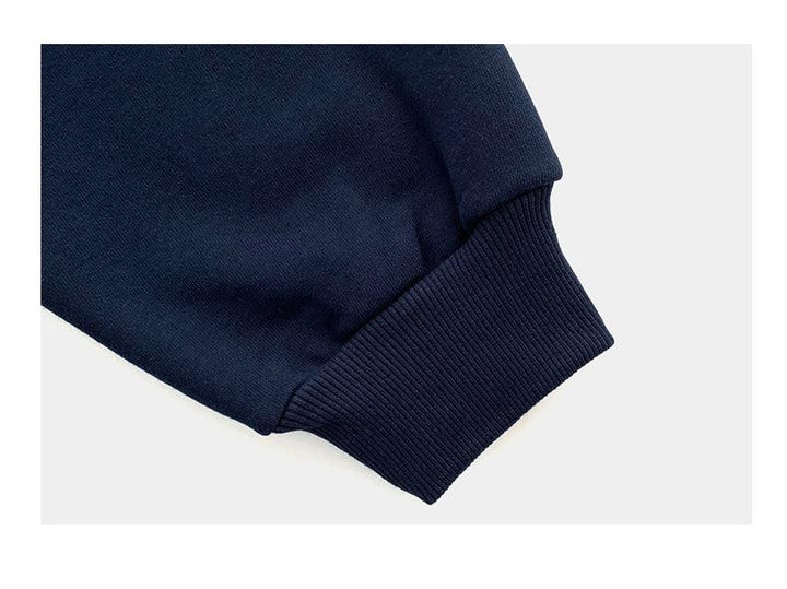 Round Neck Printing Collar Pullover