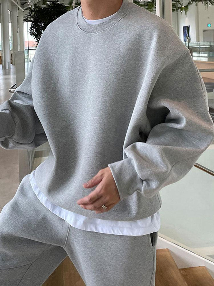 Round Neck Pullover & Pants Tracksuit