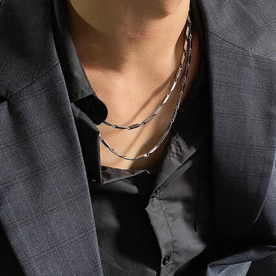 Korean Punk Boys Cold Style Necklace for Men Fashion Jewelry Clavicle Chain  Diamond Necklace – the best products in the Joom Geek online store