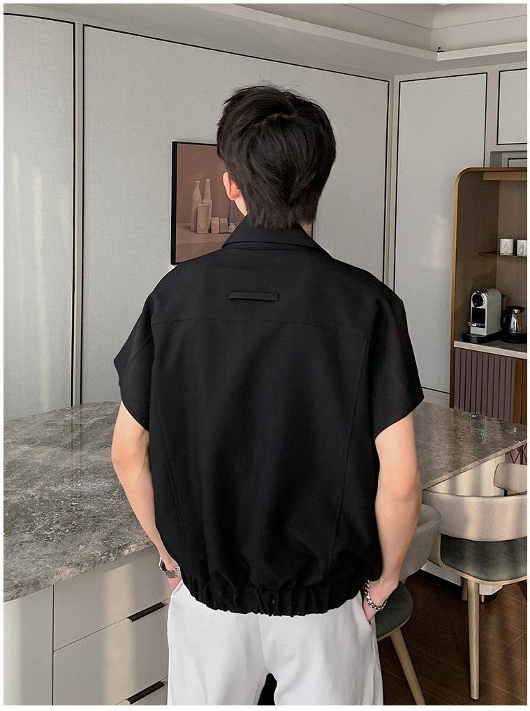 Short Sleeve Zipped Jacket