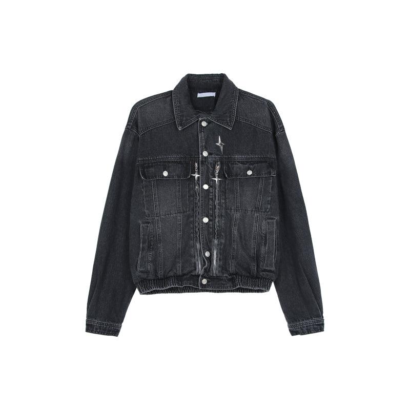 Shoulder Pad Denim Jacket