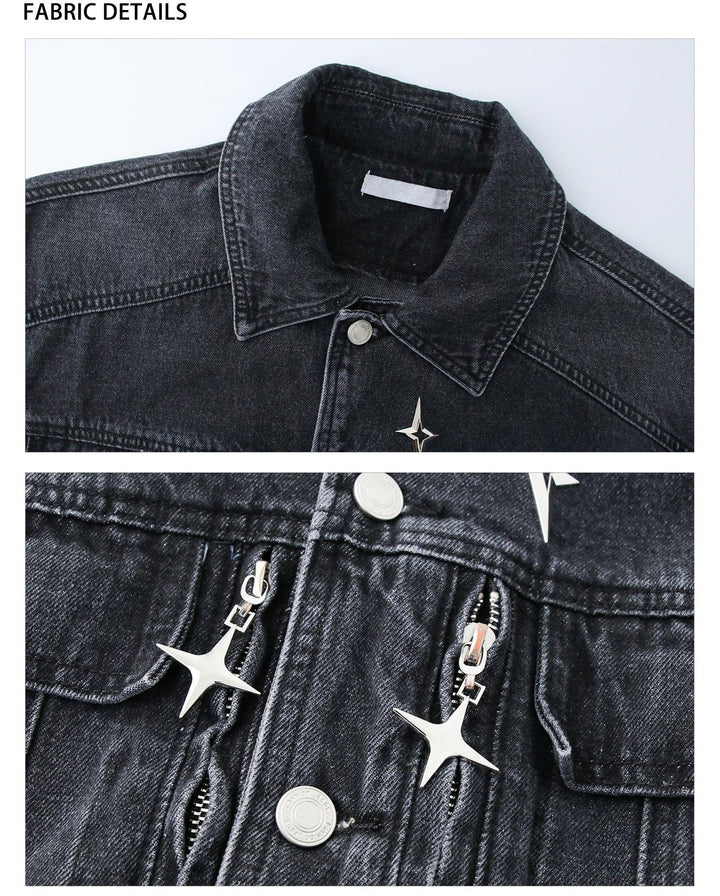 Shoulder Pad Denim Jacket