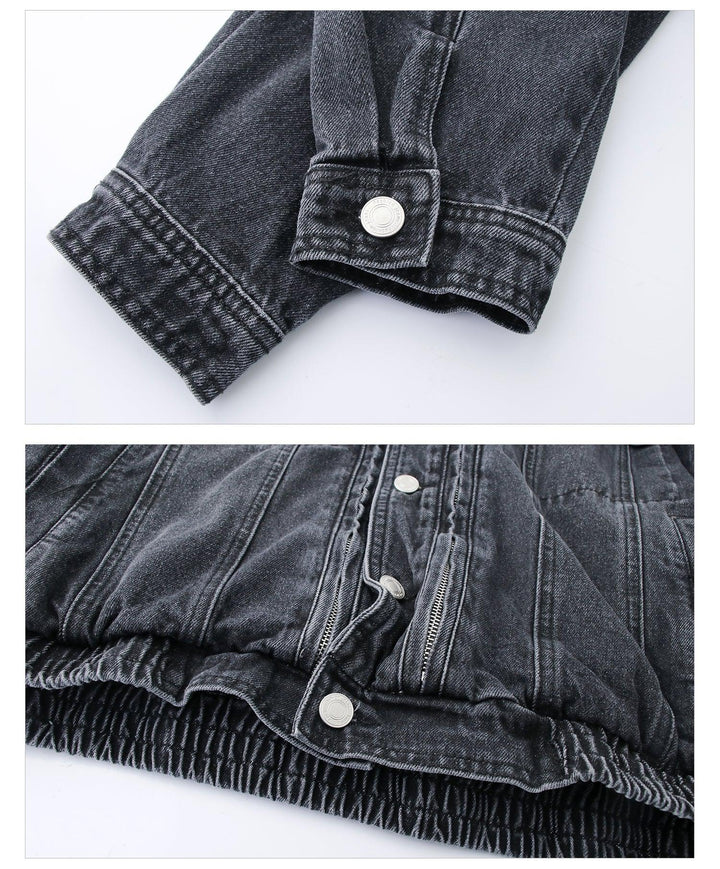 Shoulder Pad Denim Jacket