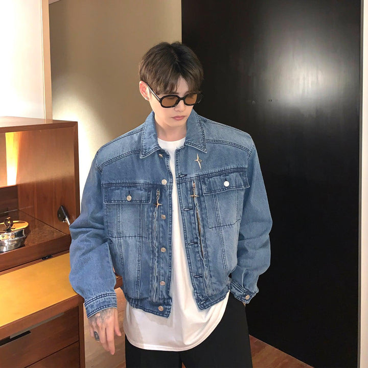 Shoulder Pad Denim Jacket
