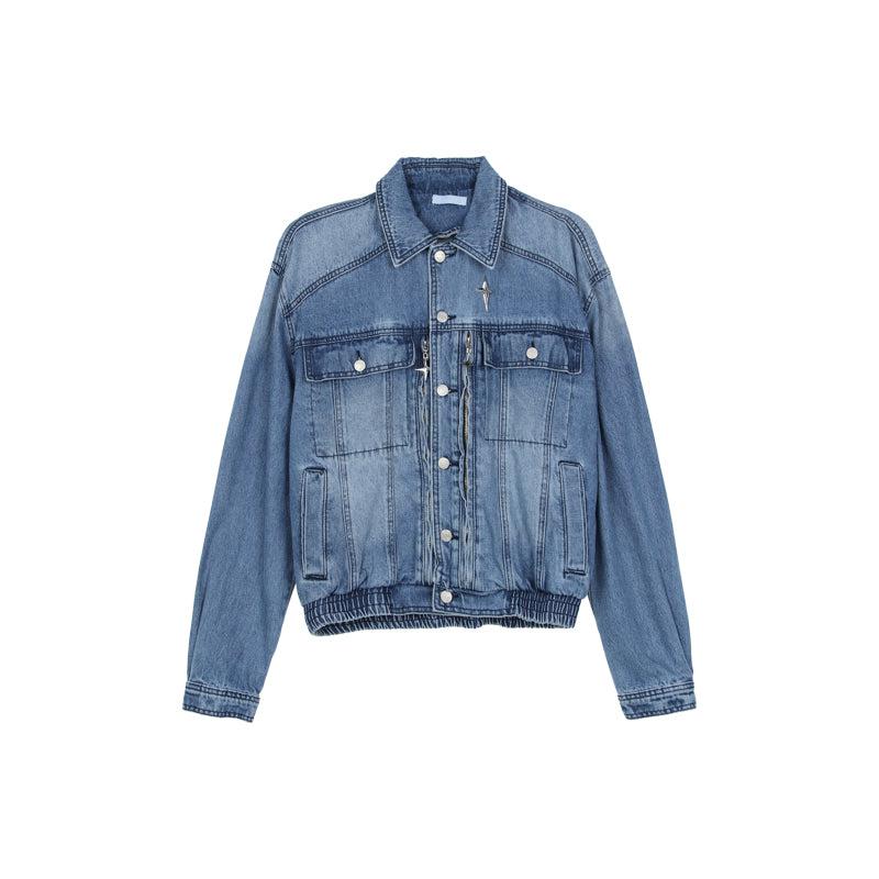Shoulder Pad Denim Jacket