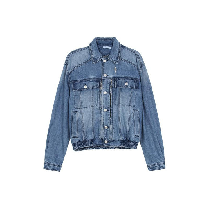 Shoulder Pad Denim Jacket