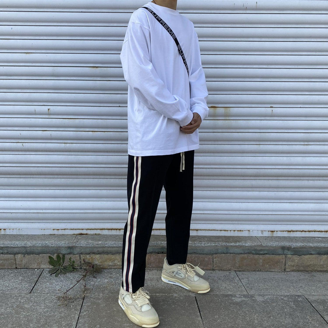 Side Ribbon Stripe Sport Pants
