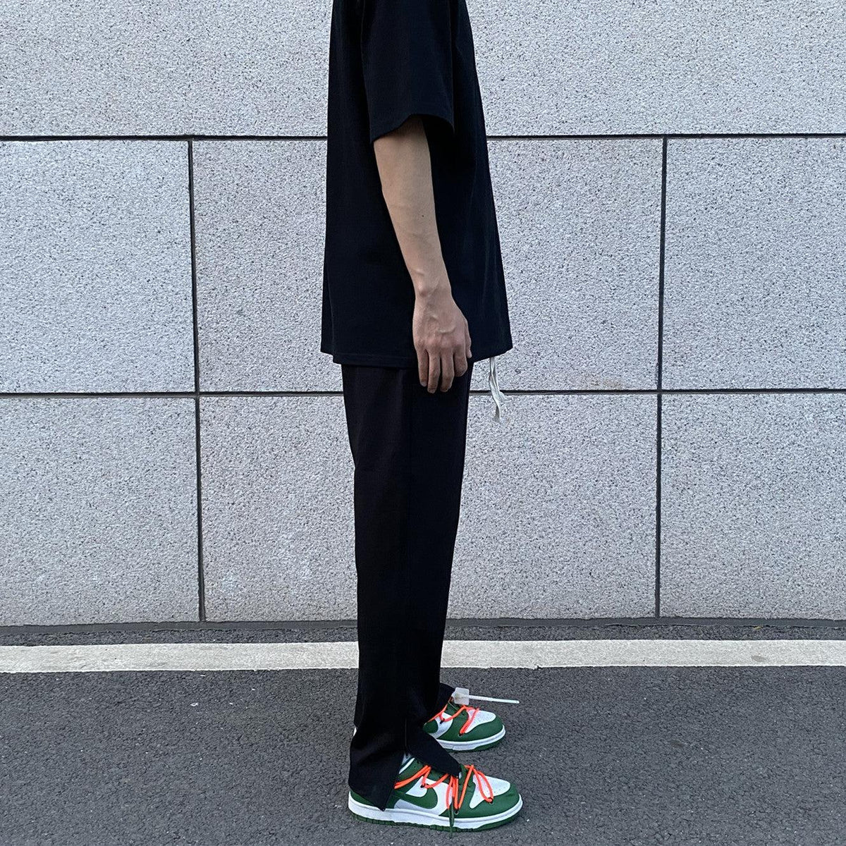 Side Zipper Slim Sports Pants