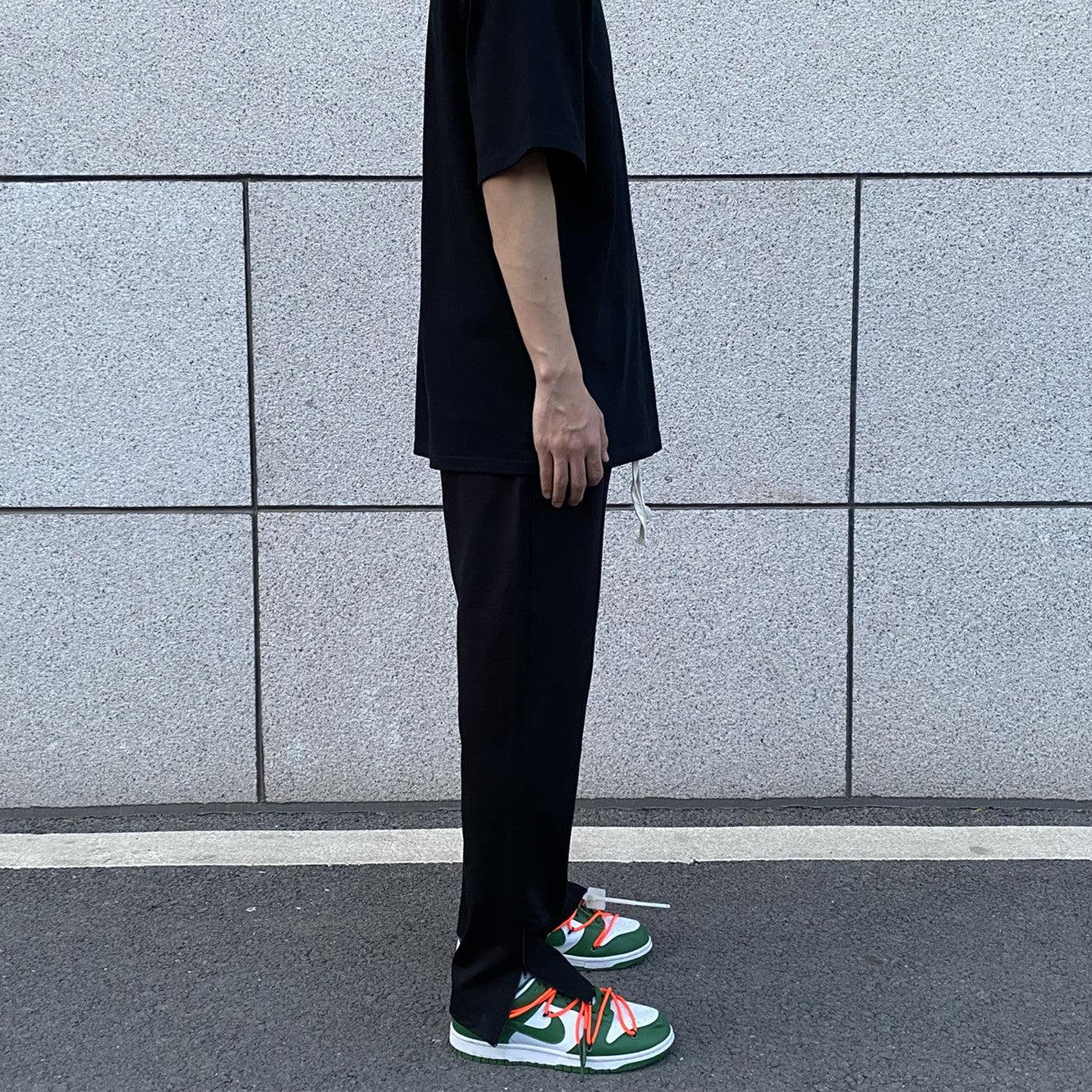 Side Zipper Slim Sports Pants