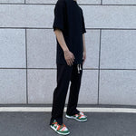 Side Zipper Slim Sports Pants