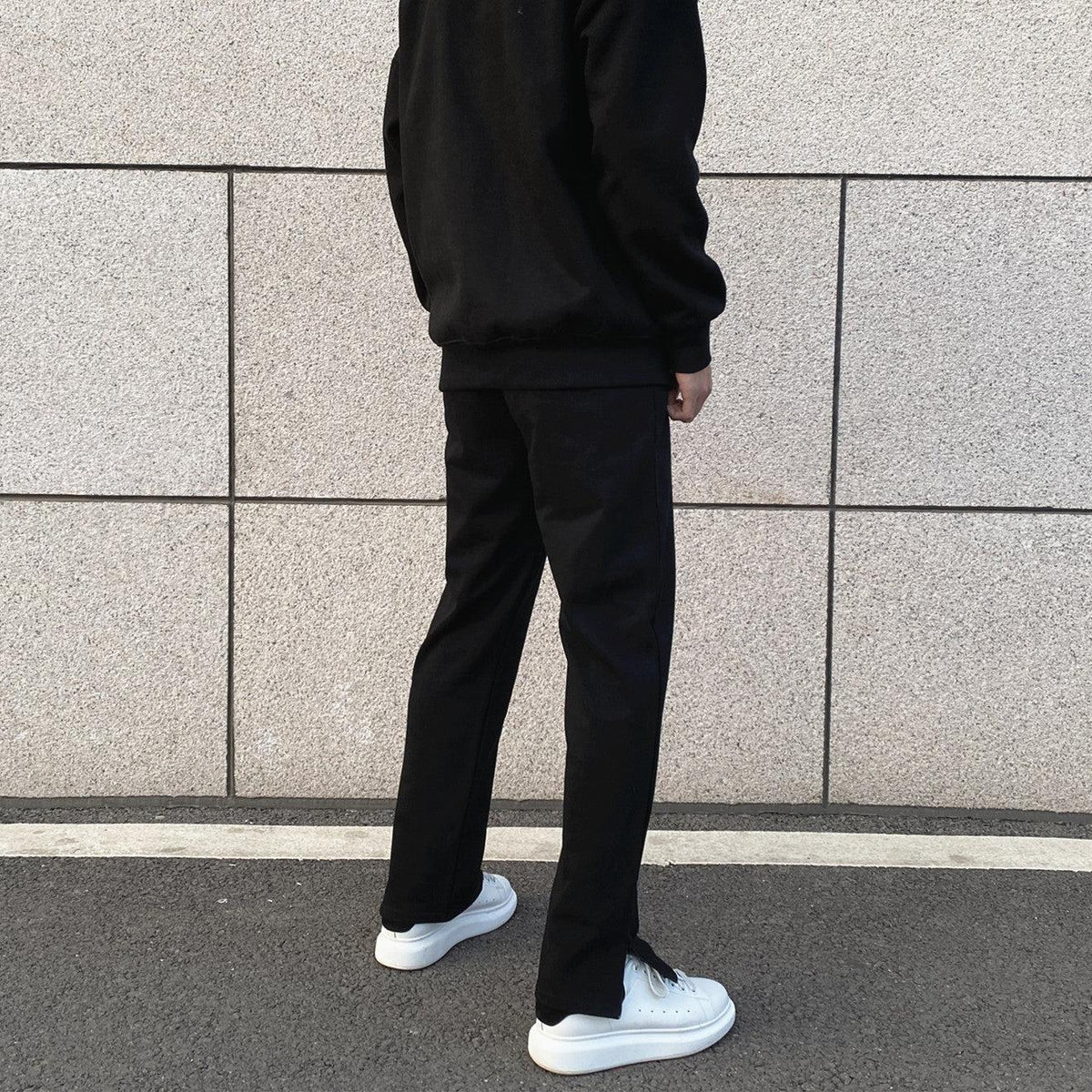 Side Zipper Slim Sports Pants