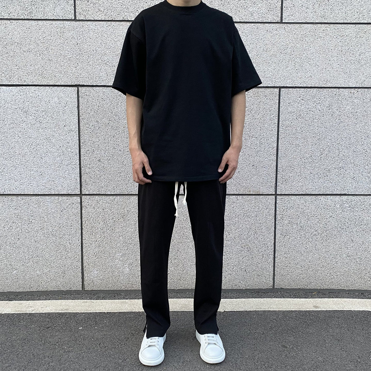 Side Zipper Slim Sports Pants