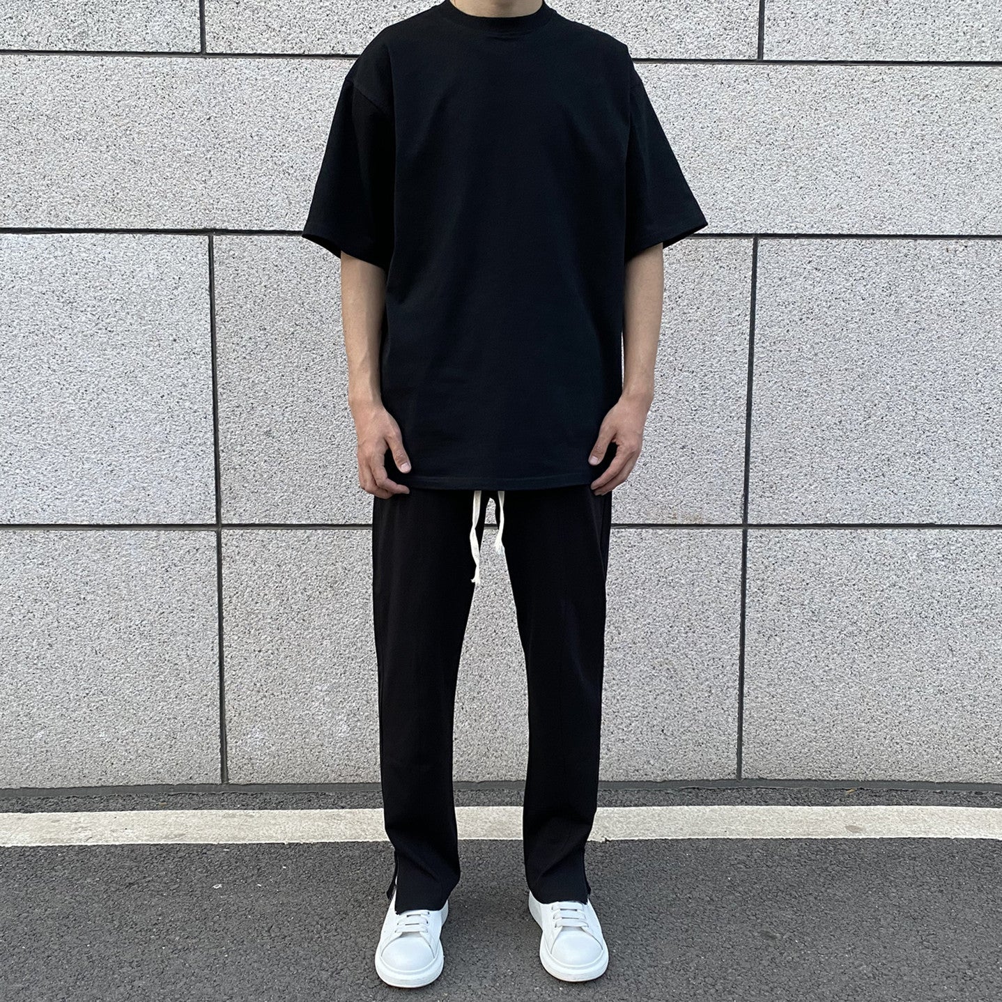 Side Zipper Slim Sports Pants