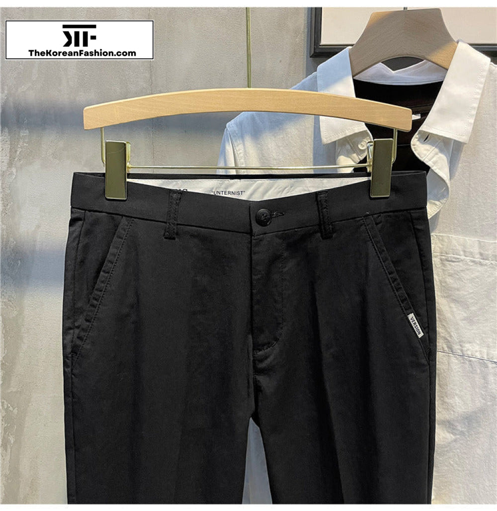 Silk Cotton Drape Casual Pants