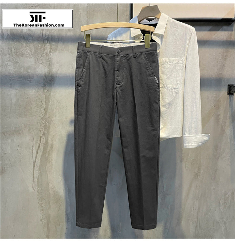 Silk Cotton Drape Casual Pants