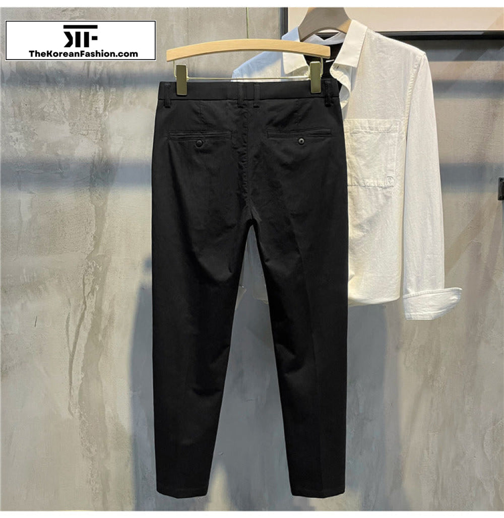 Silk Cotton Drape Casual Pants