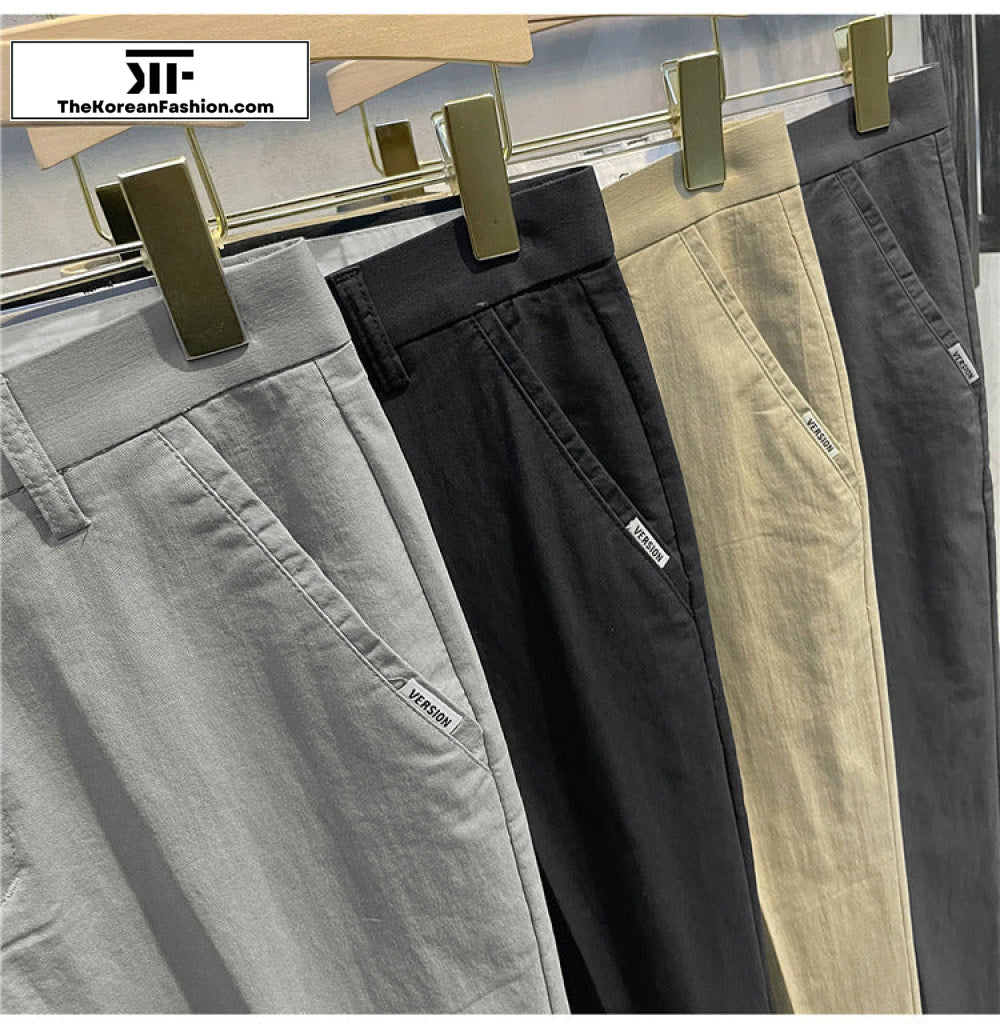 Silk Cotton Drape Casual Pants