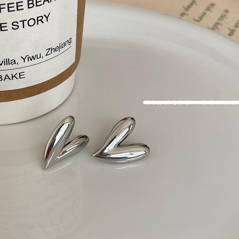 Silver Heart Earrings