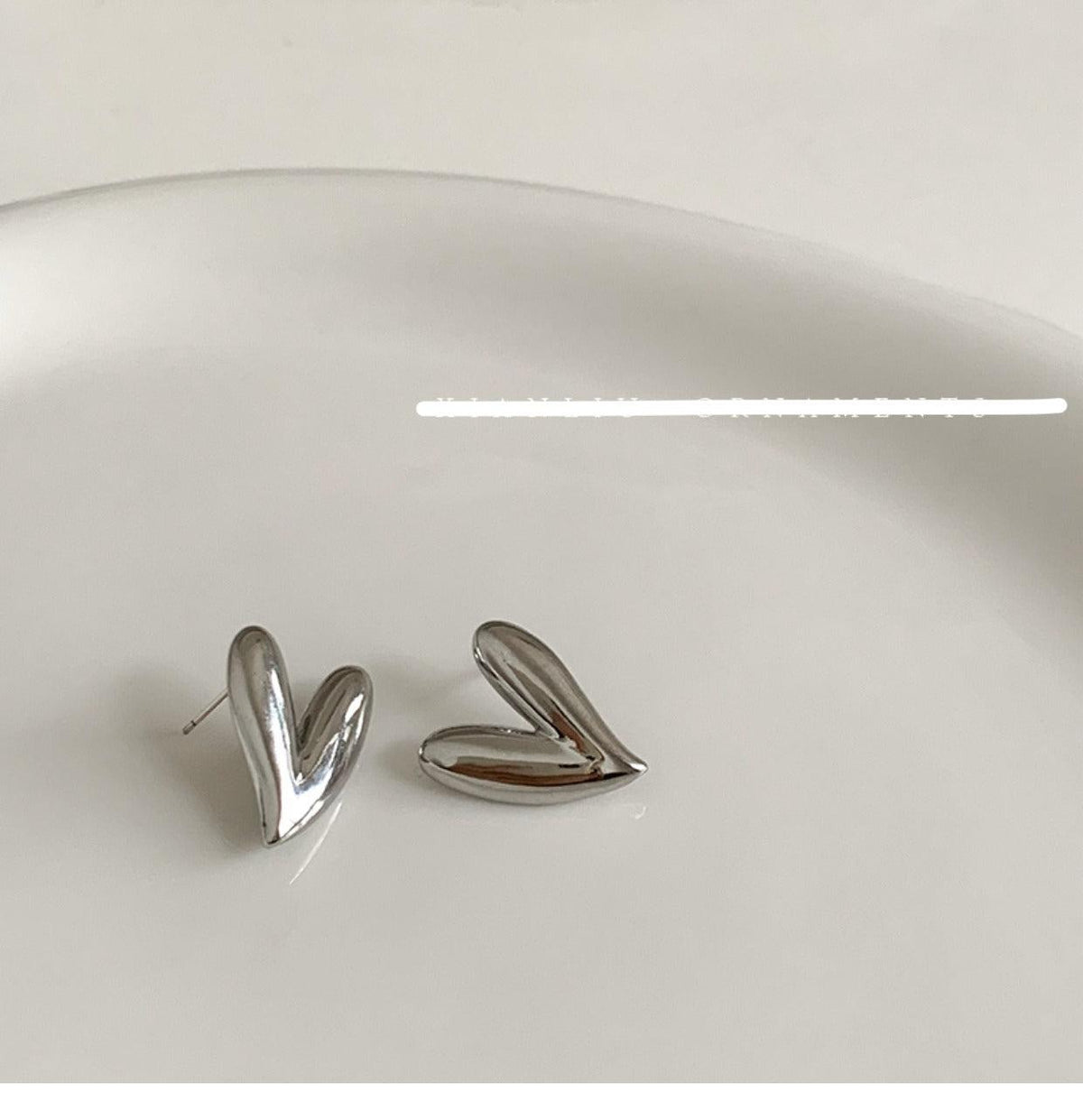 Silver Heart Earrings