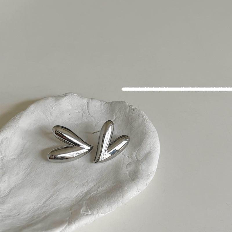Silver Heart Earrings
