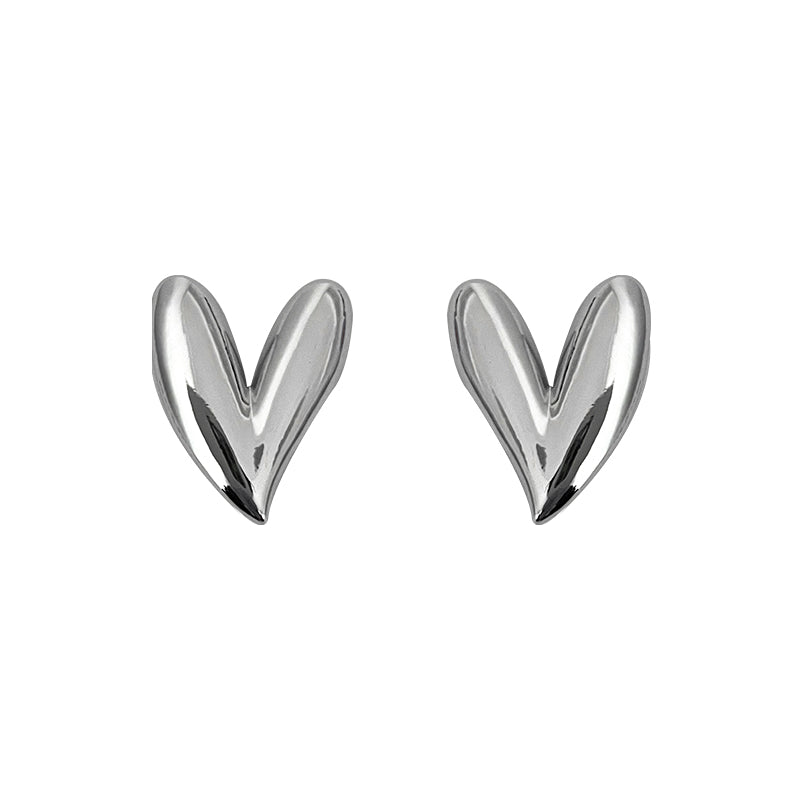 Silver Heart Earrings