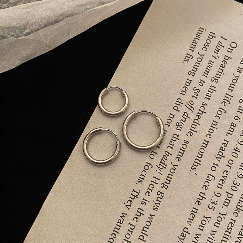Silver Hoop Earrings