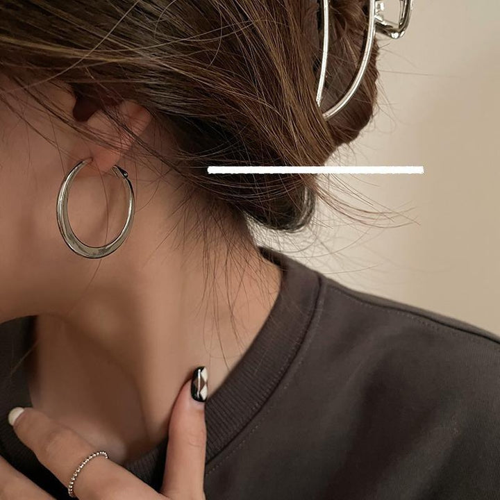 Silver Hoop Earrings