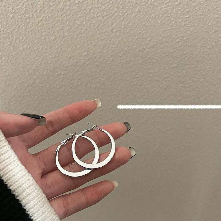 Silver Hoop Earrings
