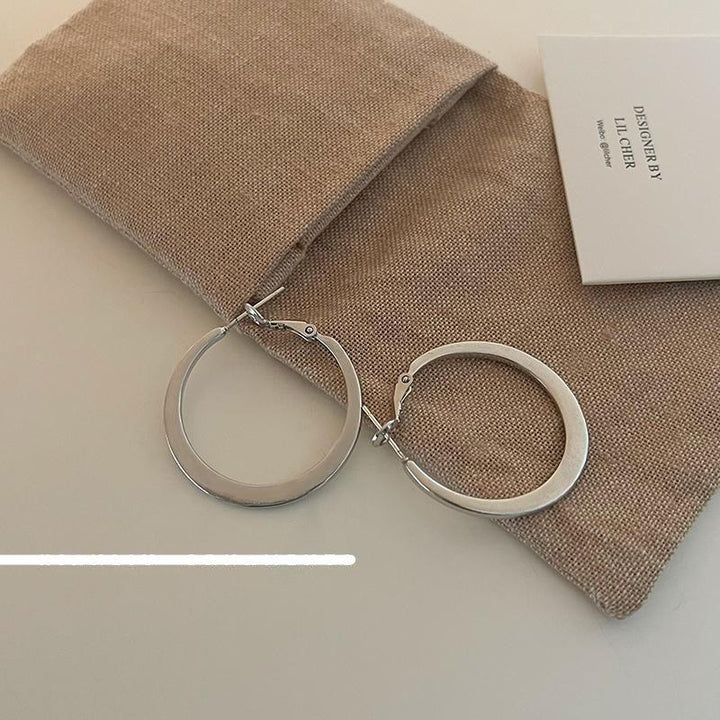Silver Hoop Earrings