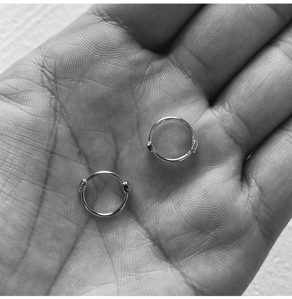 Silver Hoop Earrings