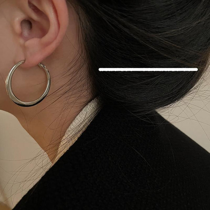 Silver Hoop Earrings