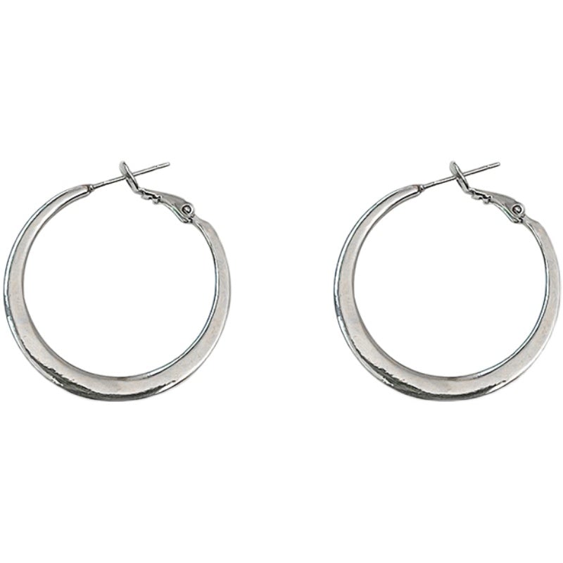 Silver Hoop Earrings