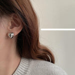 Silver Love Earrings