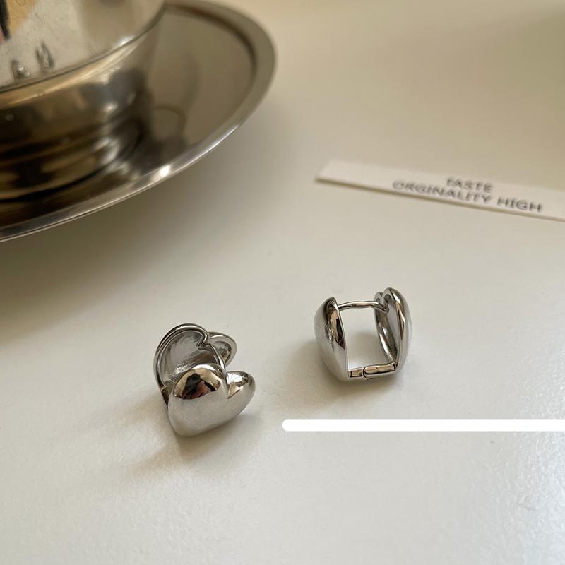 Silver Love Earrings