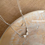 Silver Metal Beads Necklace Set