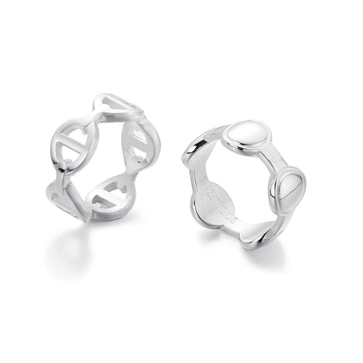 Silver Oval Ring